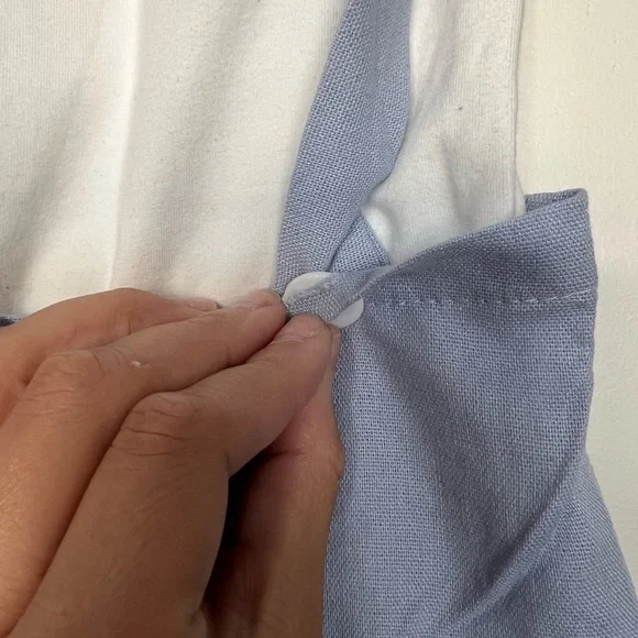 Stylish White and Blue Toddler Outfit sz 12/18M EUC - Picture 3 of 7